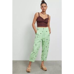 BDG Zaria Embroidered Corduroy Pull On Yin Yang Pant